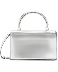 STAUD Silver Arc Evening Bag Chrm