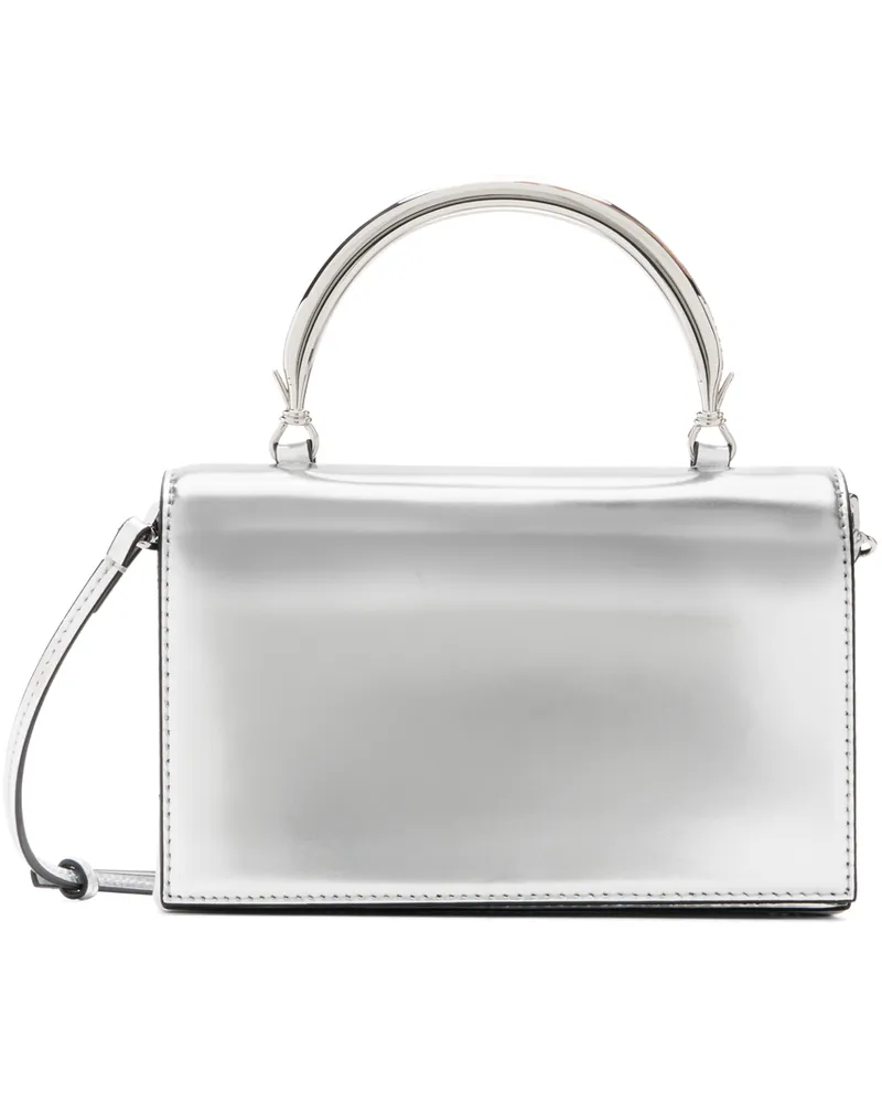 STAUD Silver Arc Evening Bag Chrm