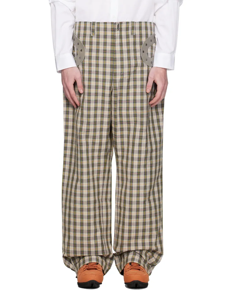 KIKO KOSTADINOV Gray & Taupe Fitz Trousers Oyster