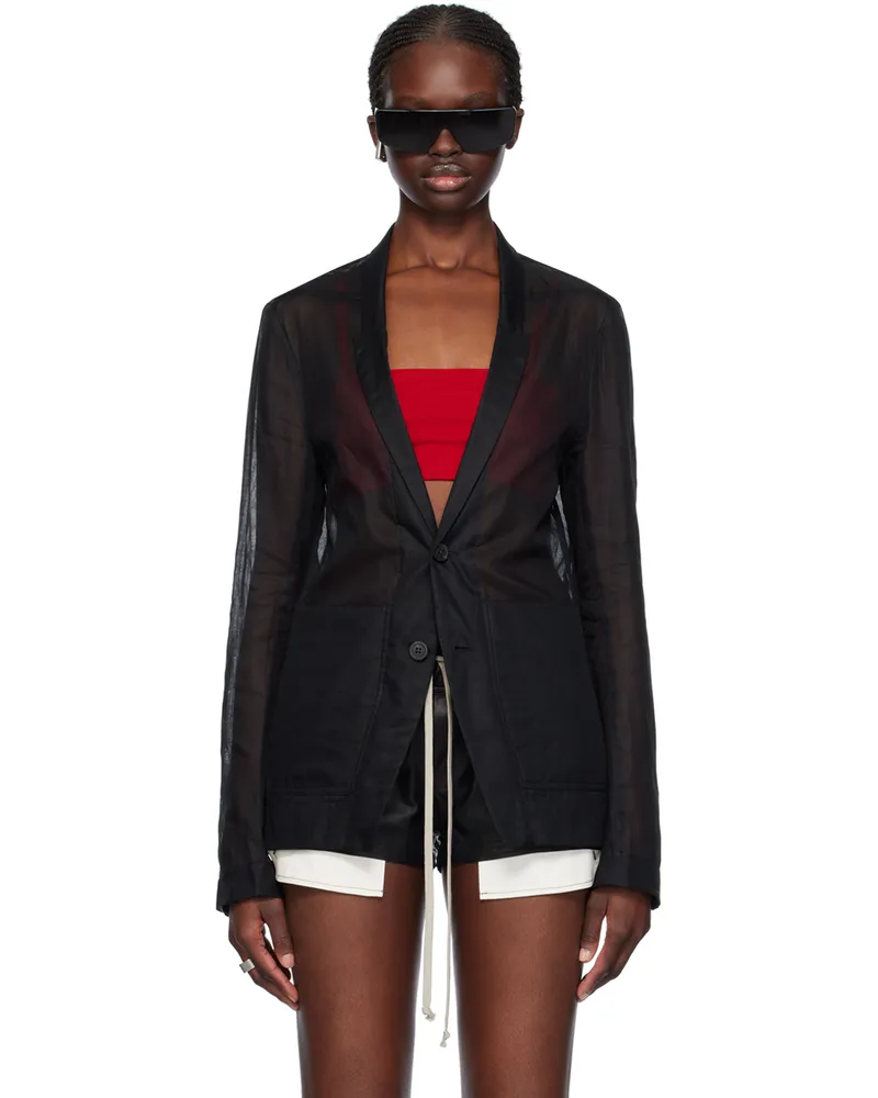 Rick Owens Black Lido Blazer 09