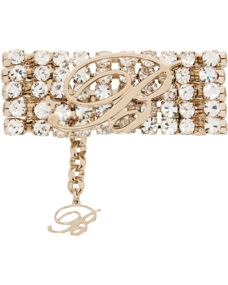 Blumarine Gold Rhinestone Bracelet L0575