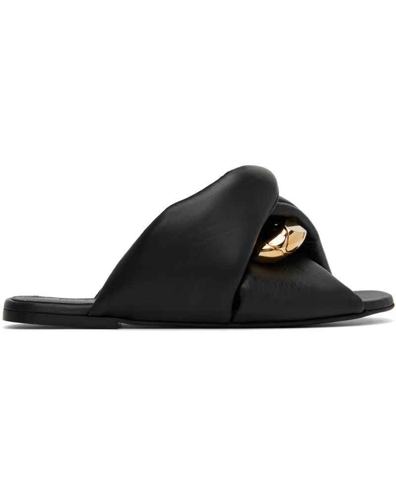 J.W.Anderson Black Chain Twist Sandals 999
