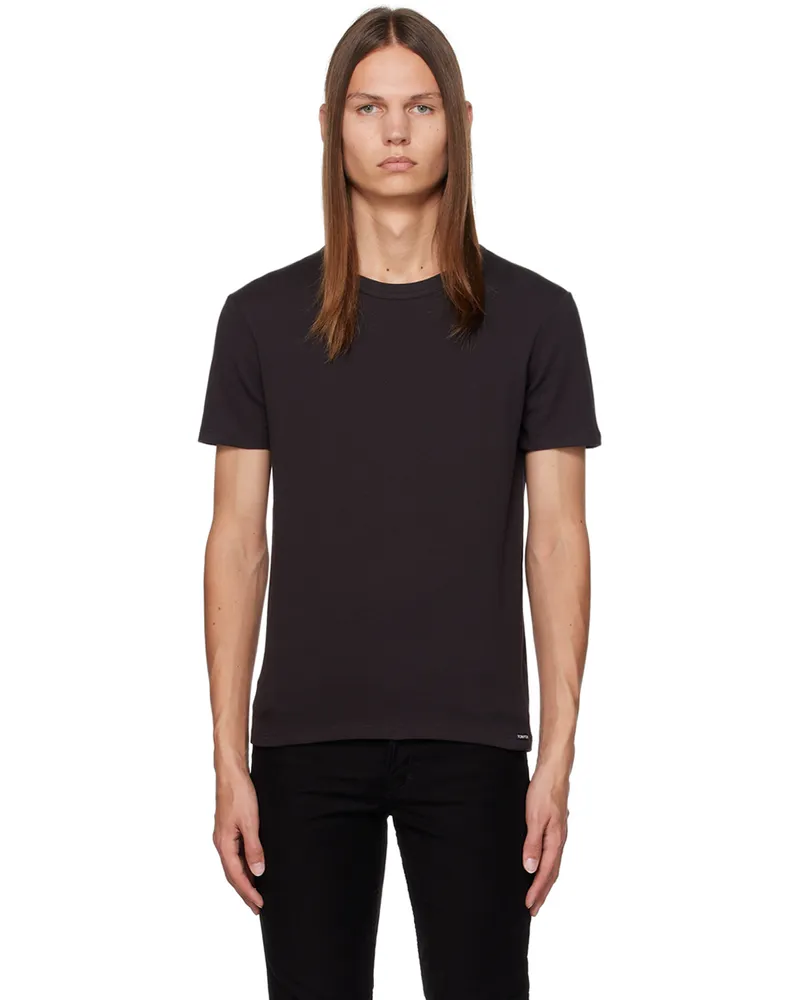 Tom Ford Brown Crewneck T-Shirt 204