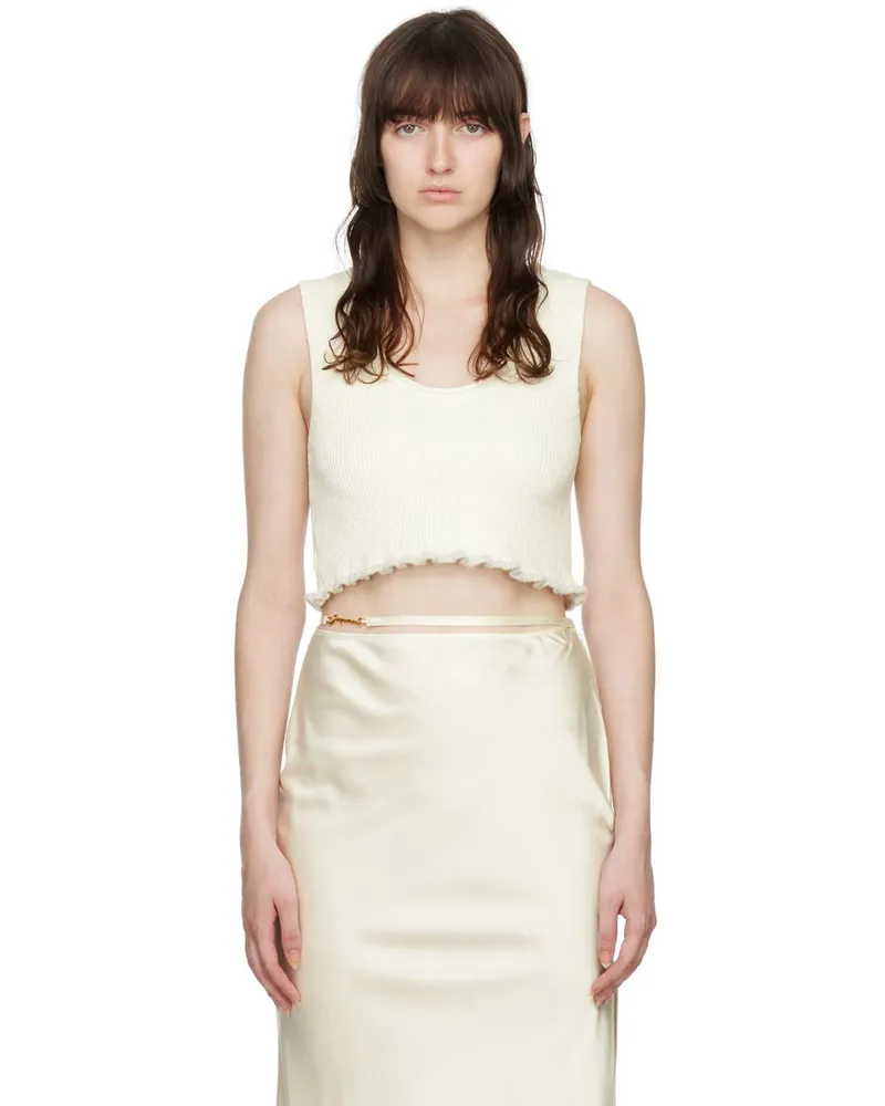 Jacquemus Off-White Le Papier 'Le Bandeau' Tank Top 110