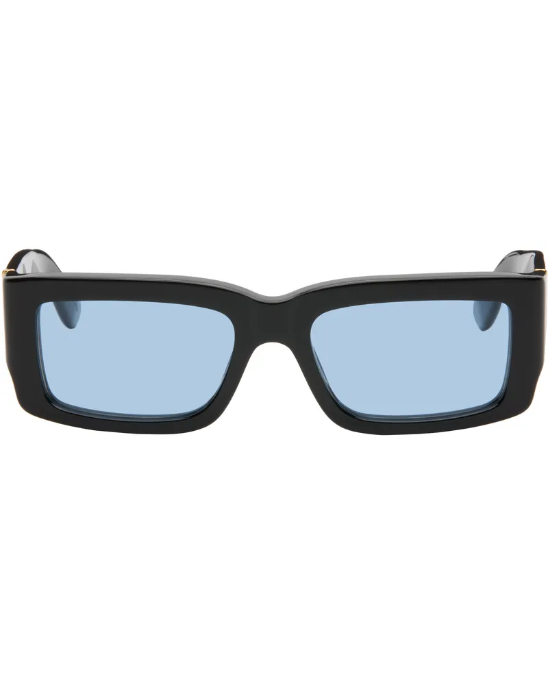 RETROSUPERFUTURE Black Notte Sunglasses Azure