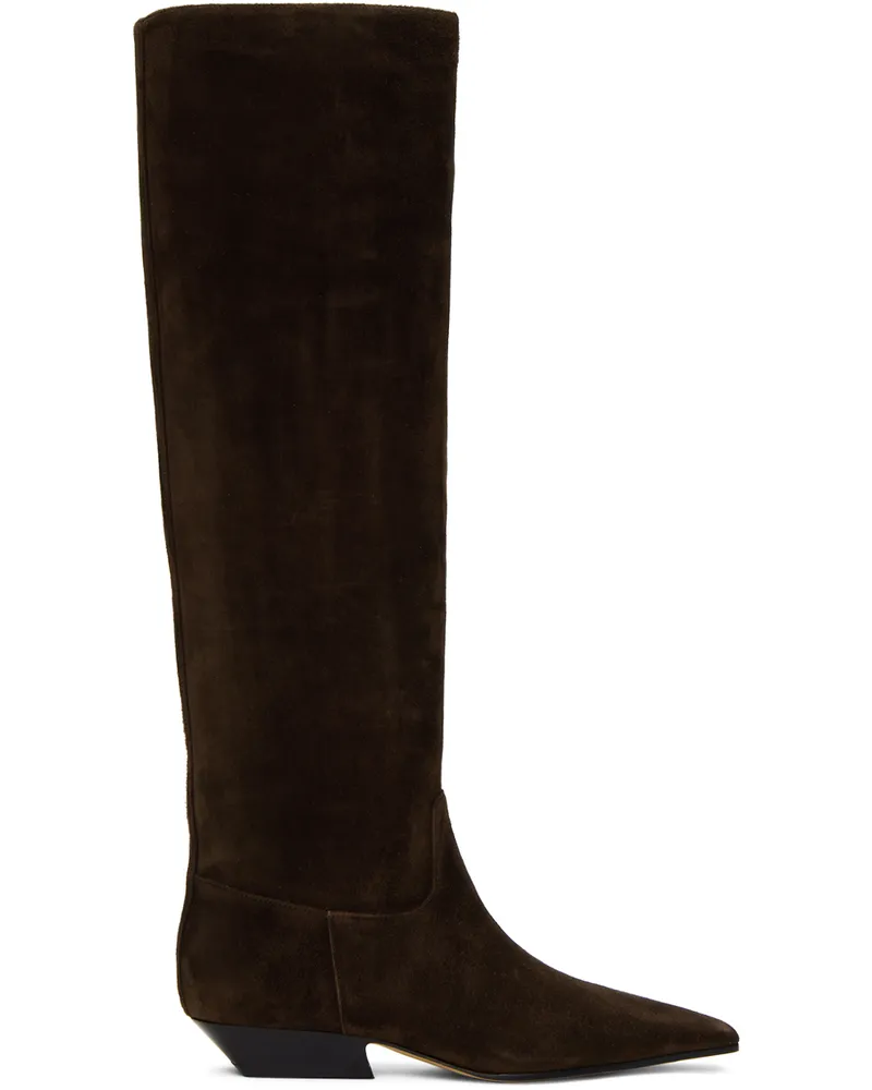 KHAITE Brown 'The Marfa' Boots 899