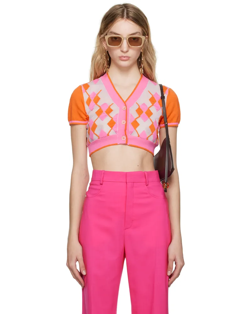 Jacquemus Pink & Orange 'Le Cardigan Toledo' Cardigan 070