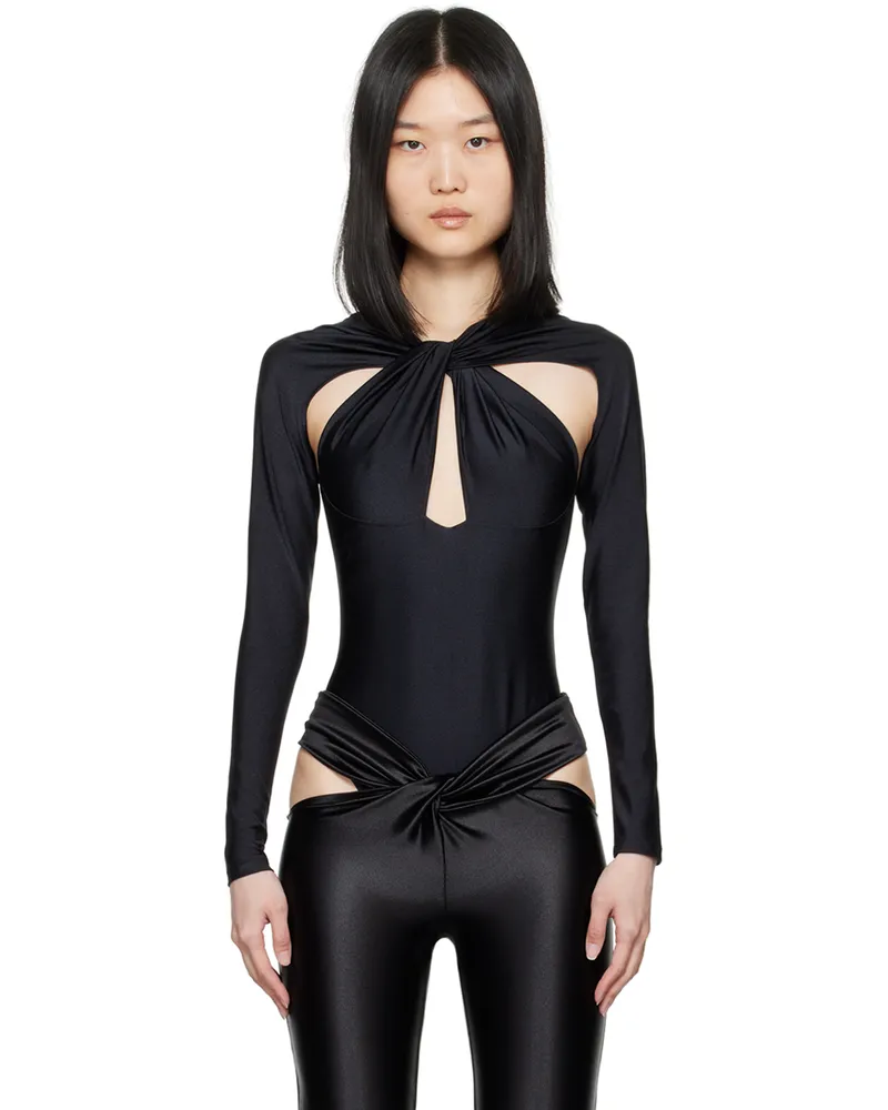 COPERNI Black Twisted Cutout Bodysuit Black