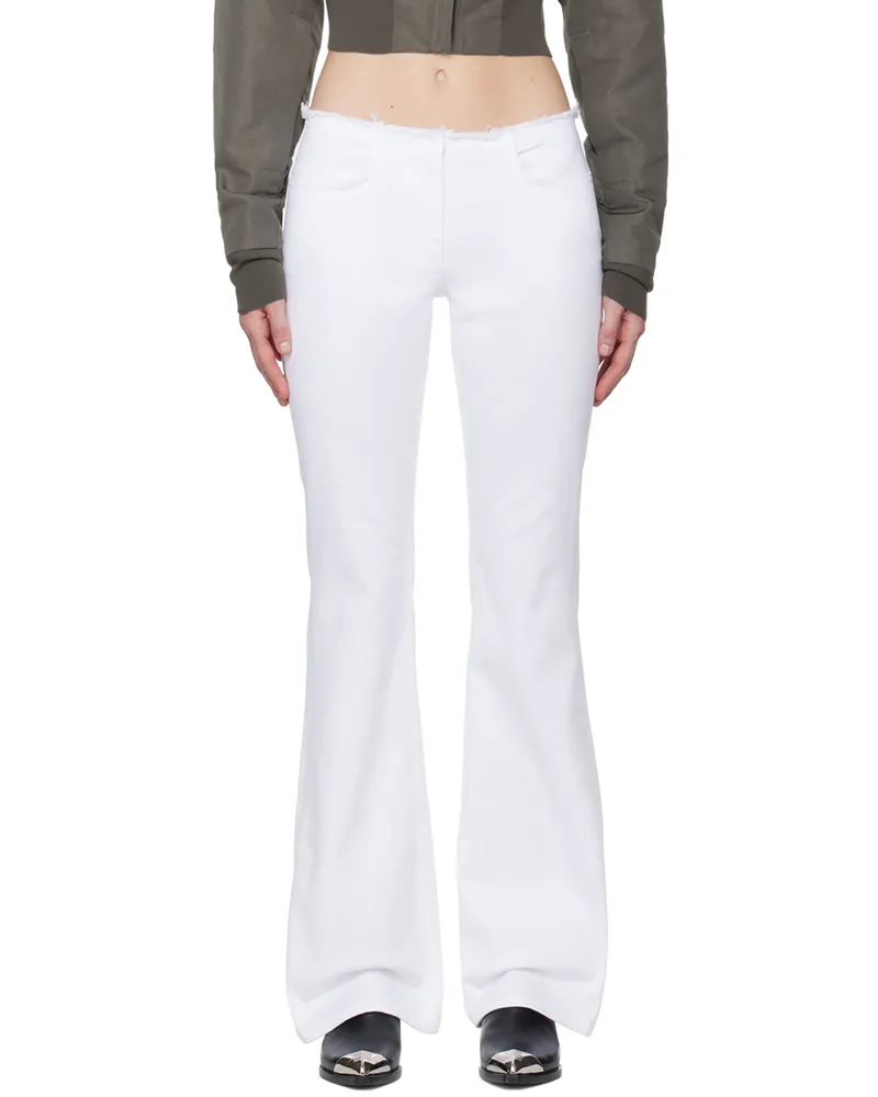 Givenchy White Slim-Fit Jeans 100-white