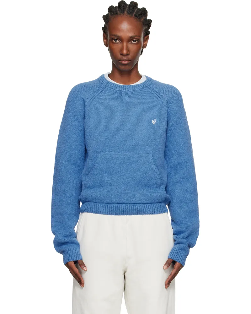 Acne Studios Blue Crewneck Sweater Aan