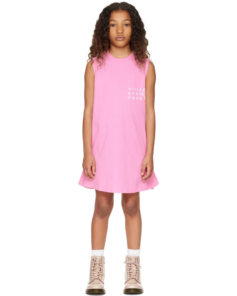 Maison Margiela Kids Pink Tank Dress M6308