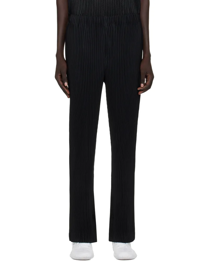 Issey Miyake Black Monthly Color June Trousers 15-black