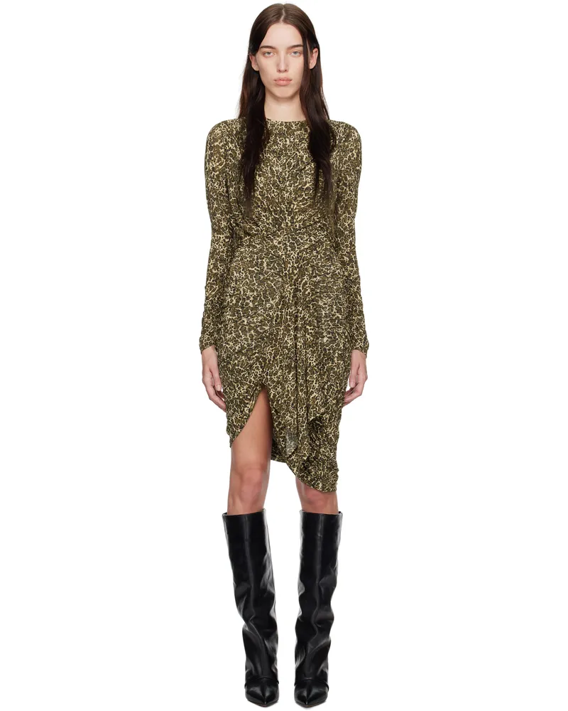Isabel Marant Brown Zorah Midi Dress Brown