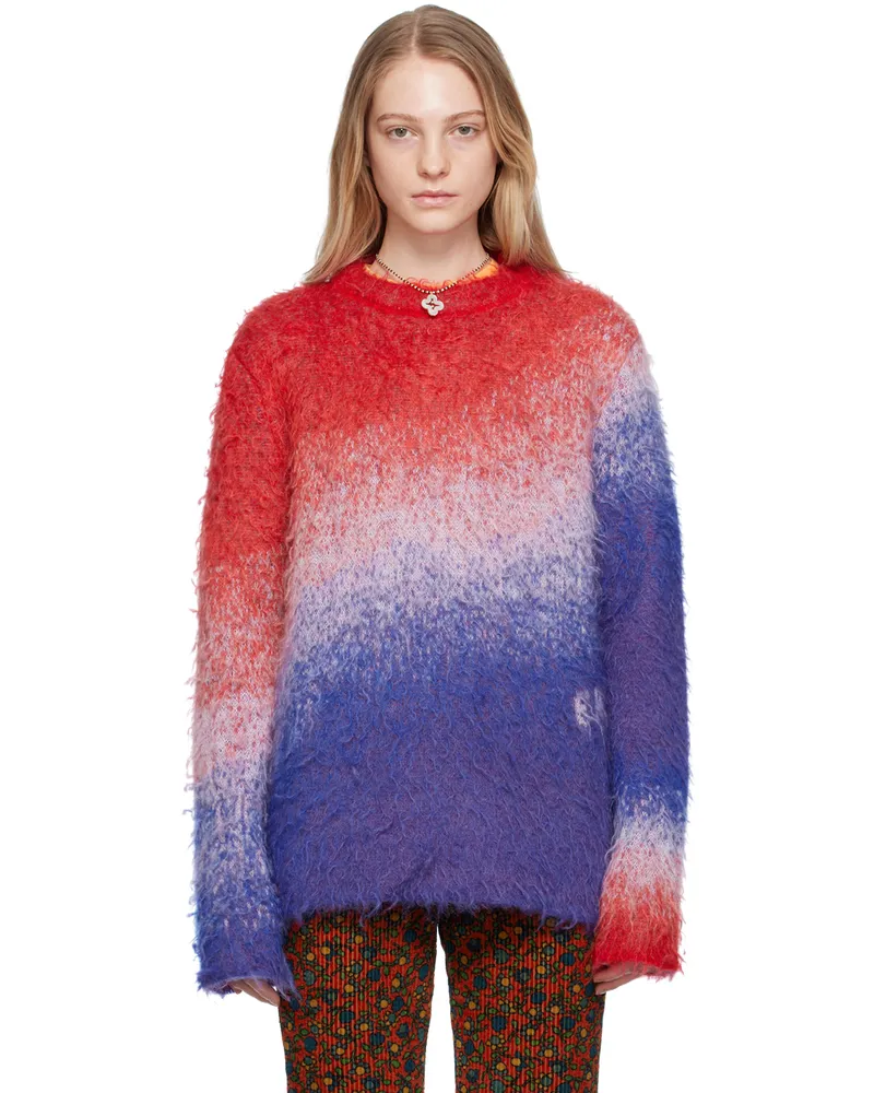 ERL Blue & Red Gradient Sweater 1