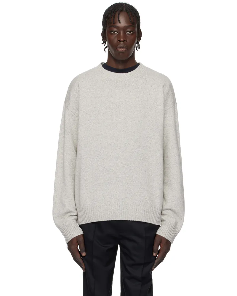 A.P.C. Gray Marcel Sweater Ecru