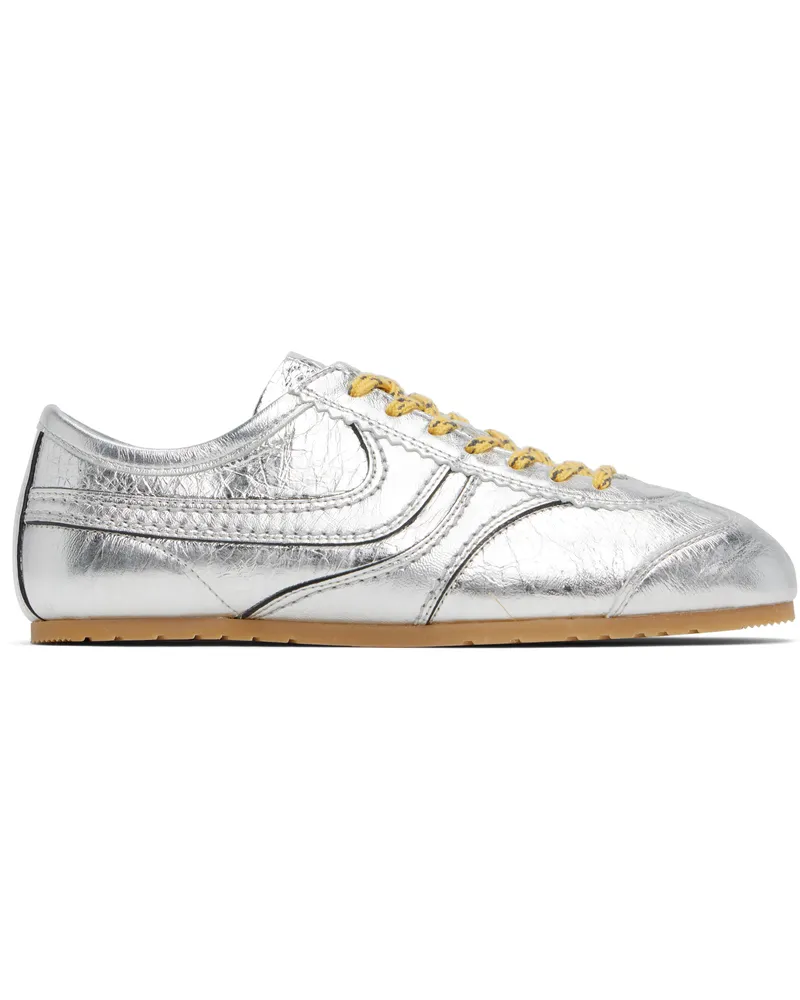 Dries van Noten Silver Metallic Sneakers 952