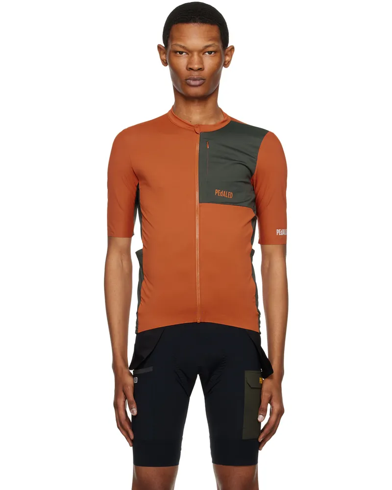PEdALED Orange & Brown Odyssey T-Shirt 0hpe