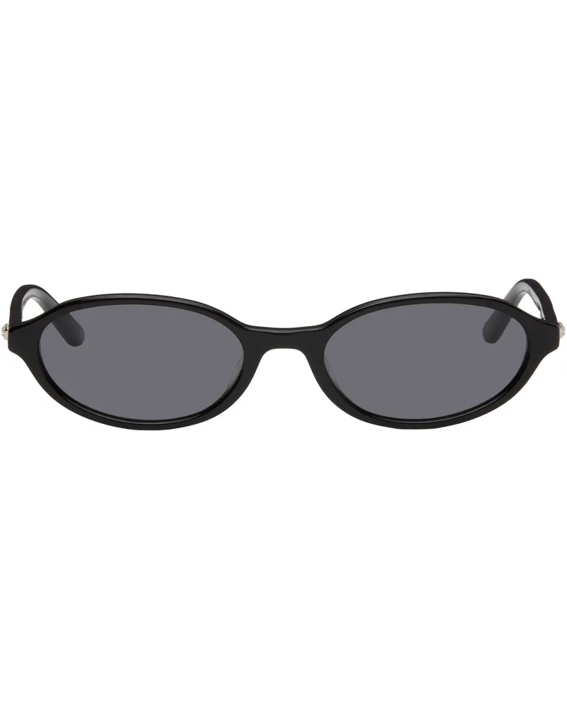 Bonnie Clyde Black Oval Baby Sunglasses Black