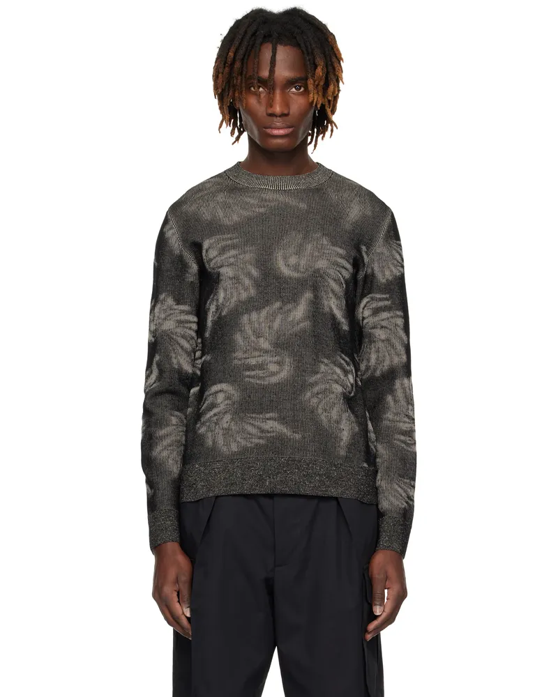 Dries van Noten Black Jacquard Sweater 900