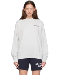 SPORTY & RICH Gray 'Fitness 94' Sweatshirt Heather