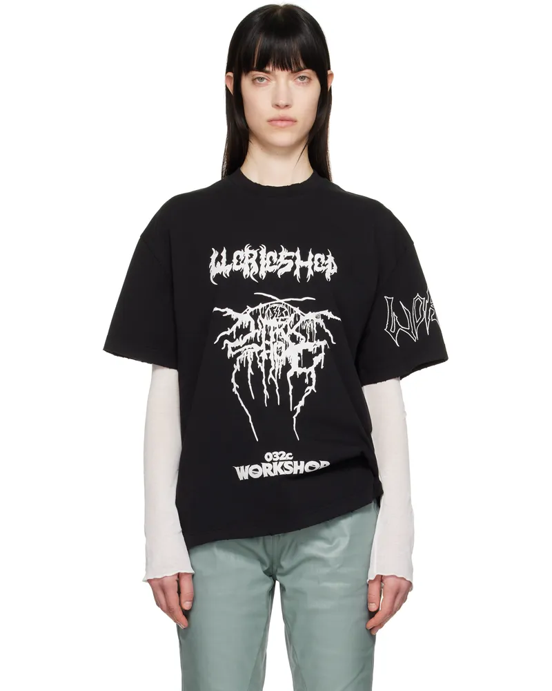 032c Black Armour T-shirt Faded