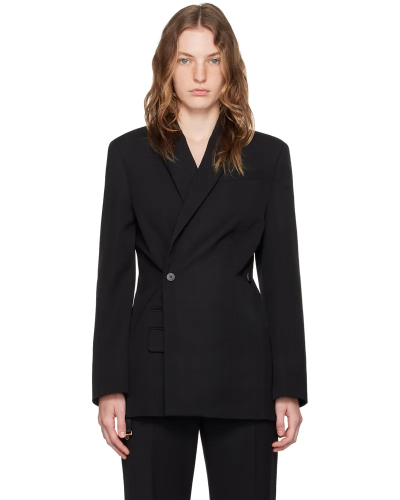 Jacquemus Black La Casa 'La veste Tibau' Blazer 990