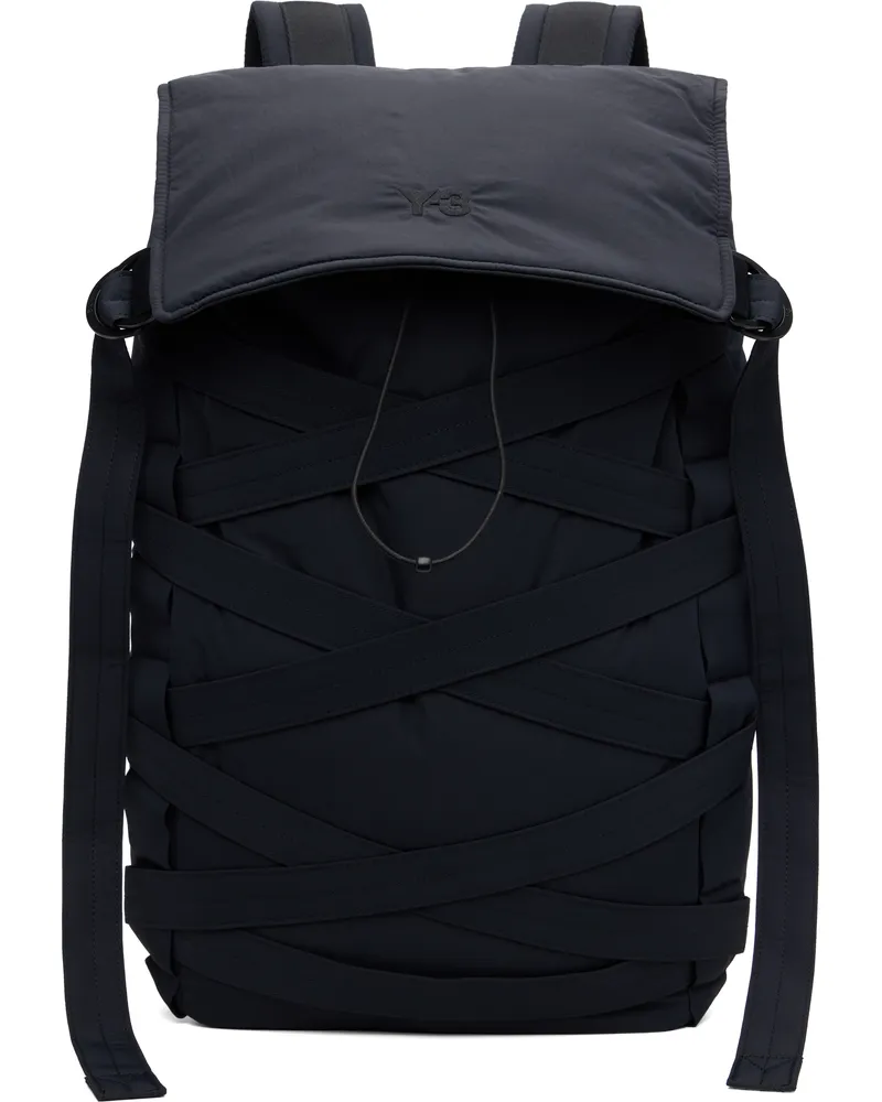 Y-3 Black Cinch Backpack Black