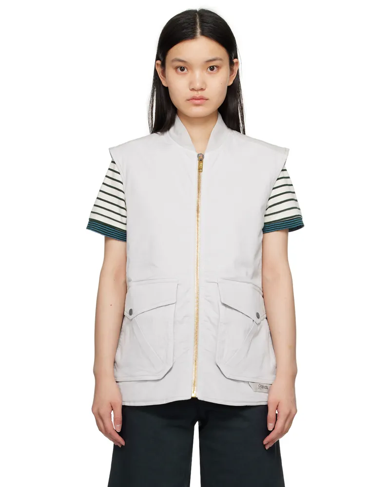 Objects IV Life Gray Cargo Vest Pale