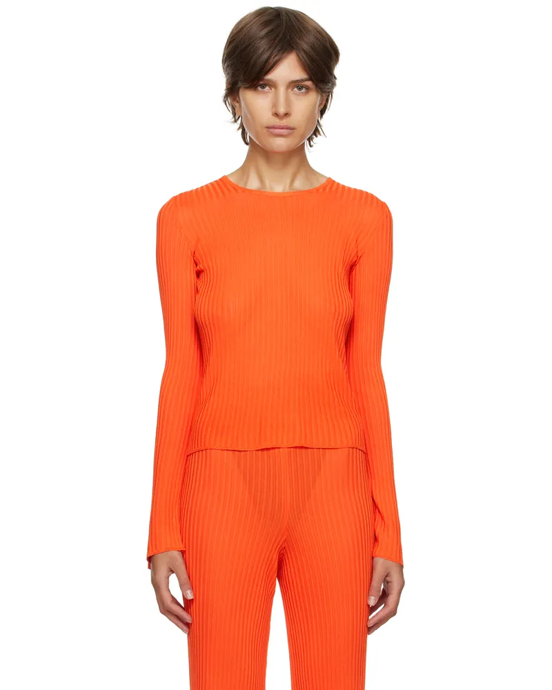 Marques ' Almeida Orange Fitted Sweater Orange