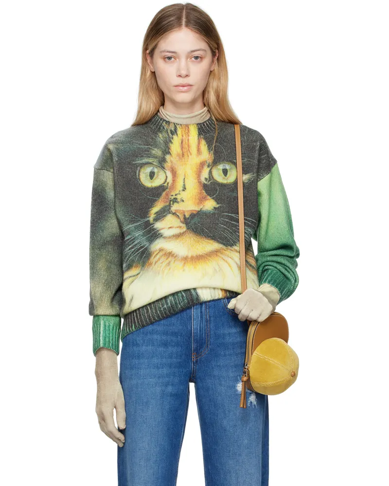 J.W.Anderson Green Printed Sweater 540