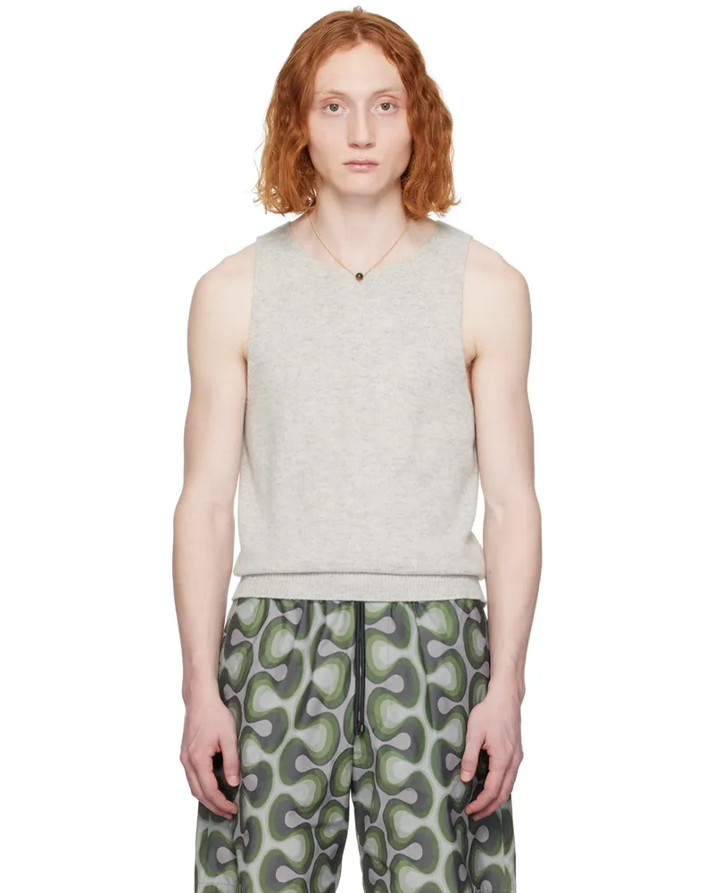 Dries van Noten Gray Malio Tank Top 800