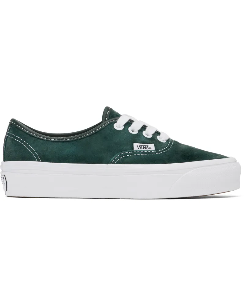Vans Green Premium Authentic 44 Suede Sneakers Pig