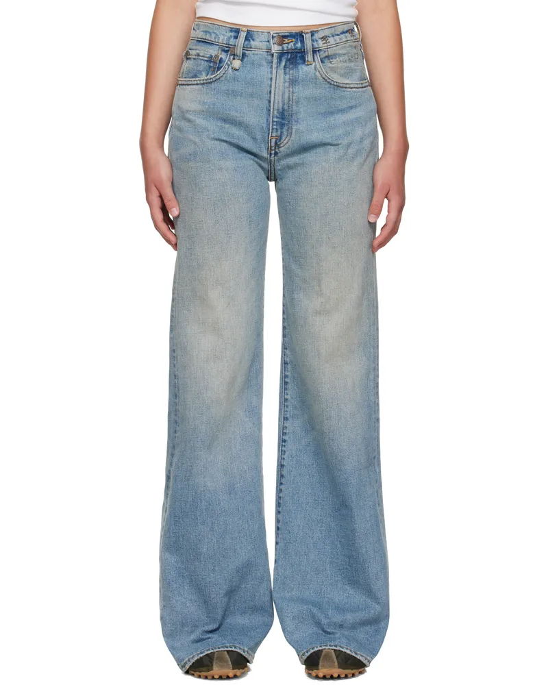 R13 Blue Straight Jeans Patton