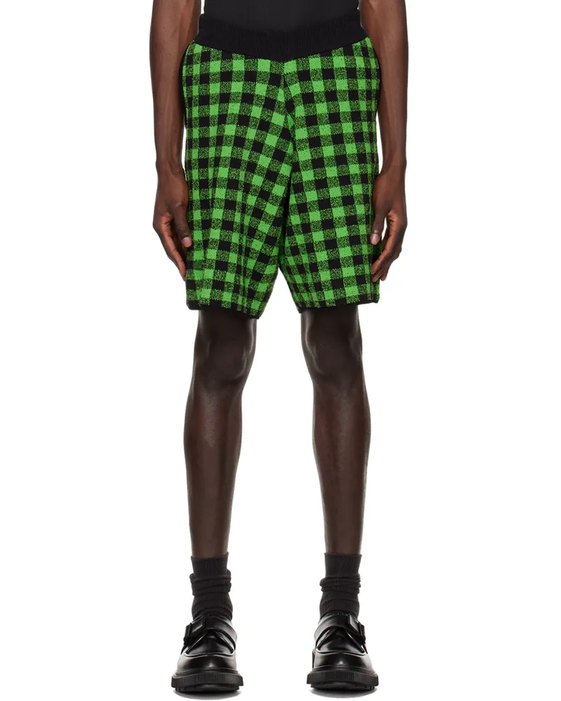 Zankov Black & Green Diego Shorts 012