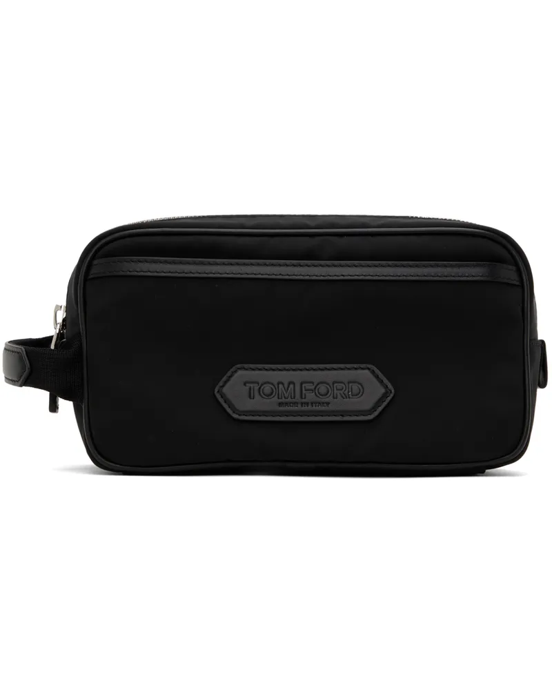 Tom Ford Black Zip Pouch Black