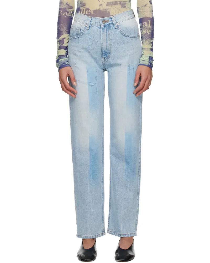OPEN YY Blue Shaded Jeans Blue