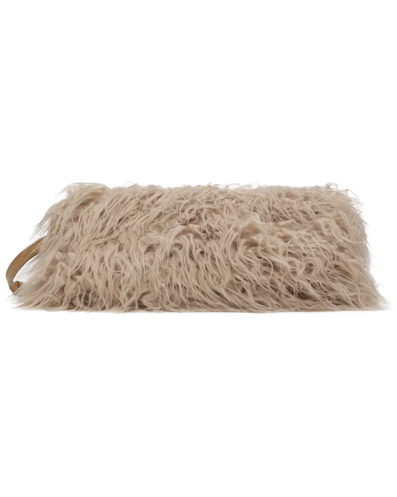 Dries van Noten Beige Furry Clutch 005