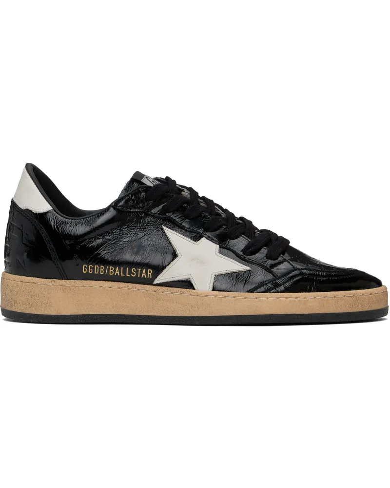 Golden Goose Black & White Ball Star Sneakers Black