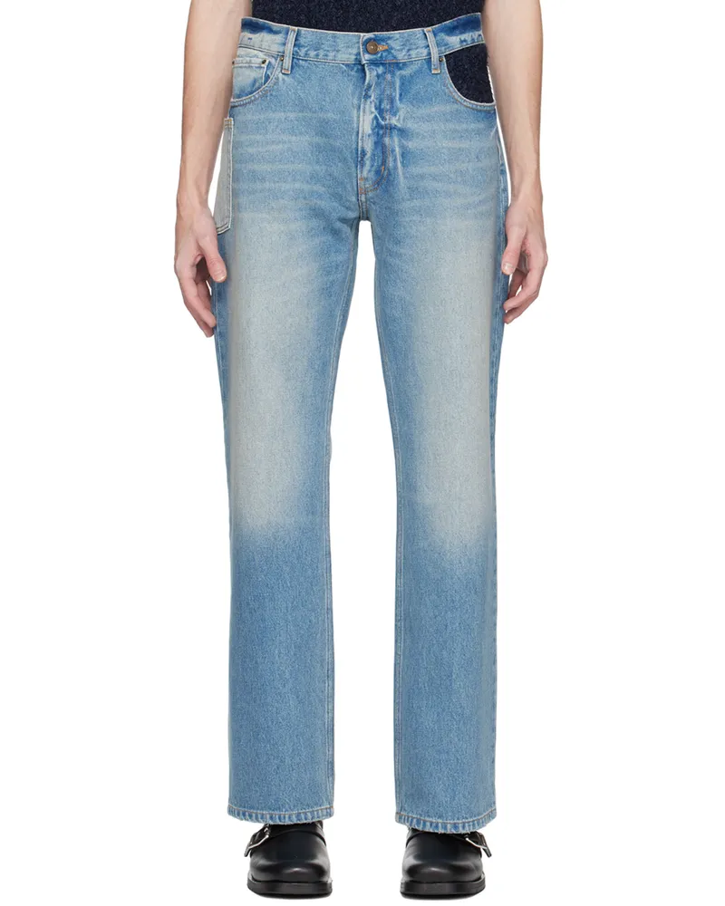 GAUCHERE Blue Cutout Jeans 1223