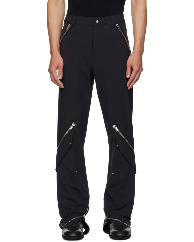Heliot Emil Black Frazil Cargo Pants Black
