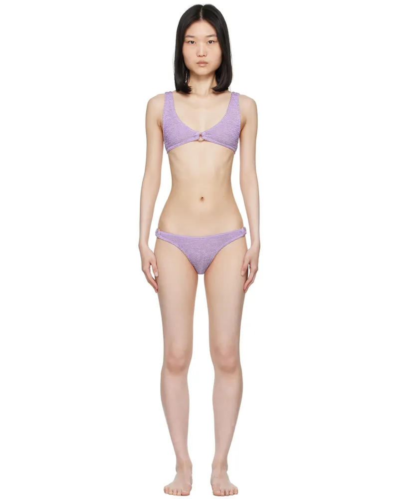 bond-eye Purple Ring Scout Crop & Ring Scene Bikini Lilac