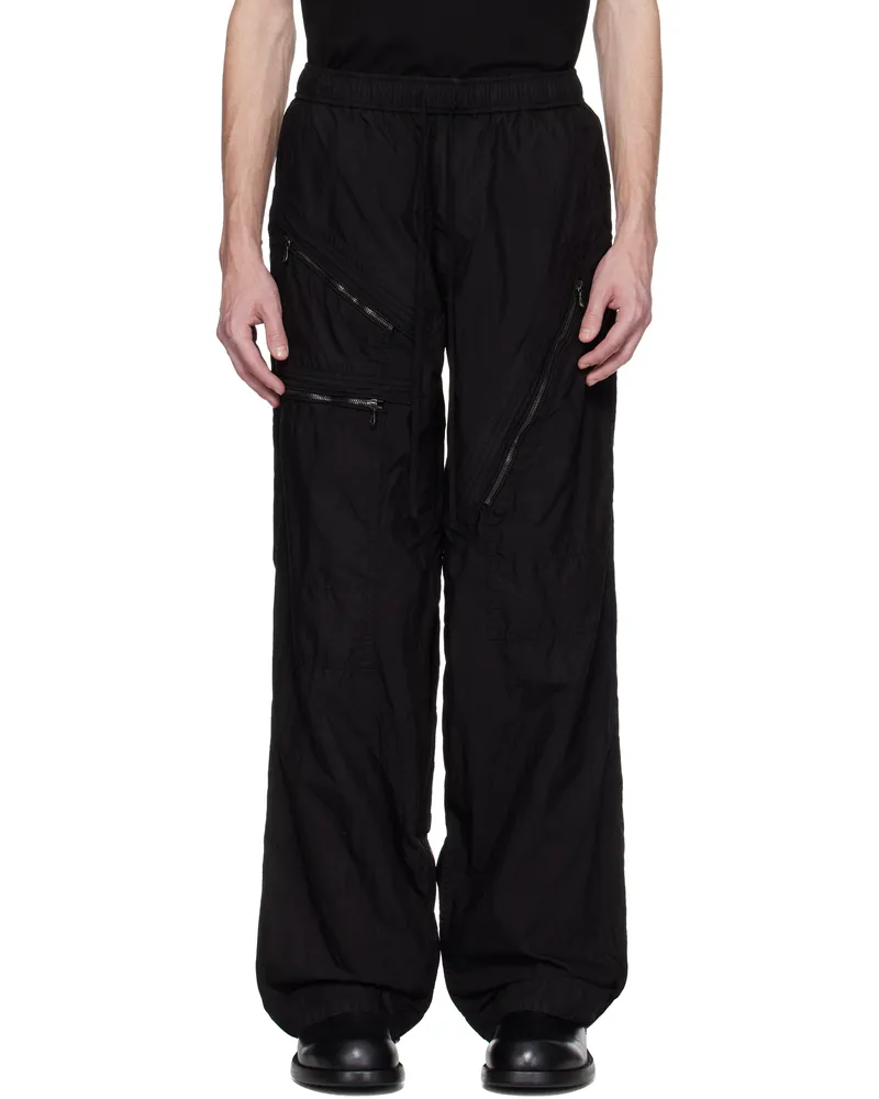 Julius Black Flight Buggy Cargo Pants Black