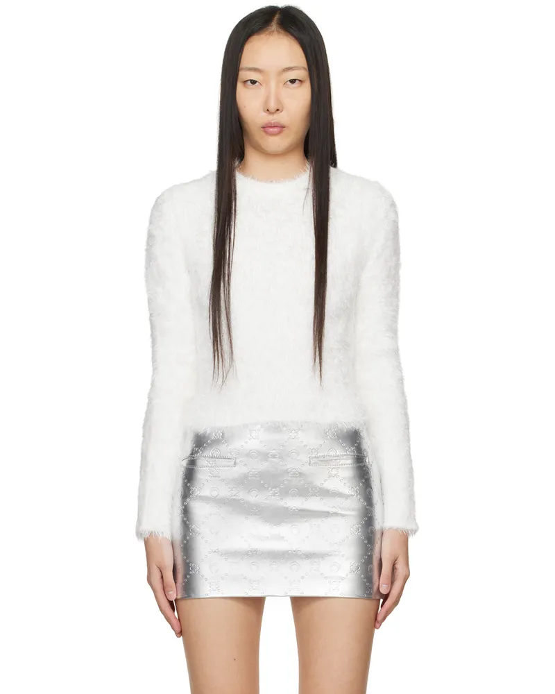 Marine Serre White Wild Puffy Sweater Wh20