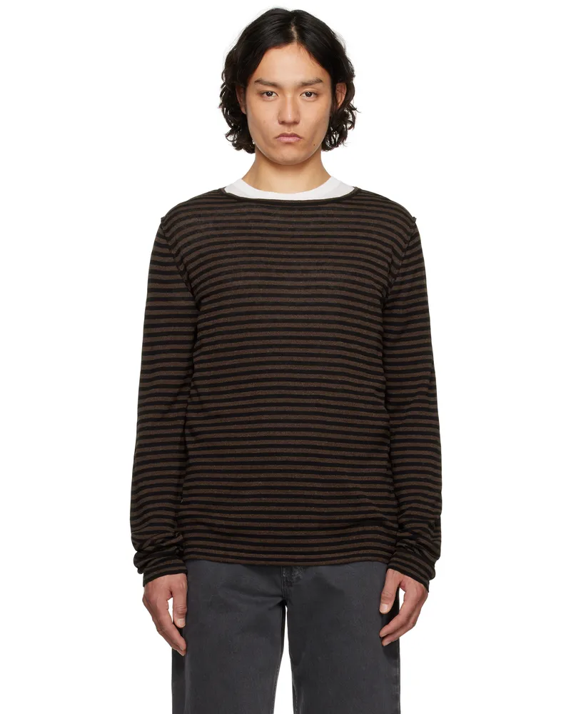 The Row Brown & Black Lillard Sweater Blr