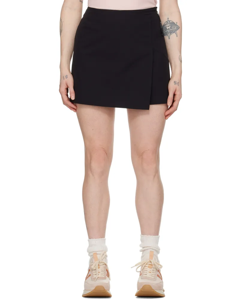 Moncler Black Wrap Skort 999