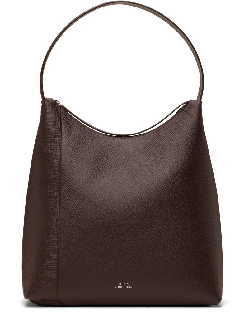 Studio Nicholson Brown Type 1 Leather Tote Conker