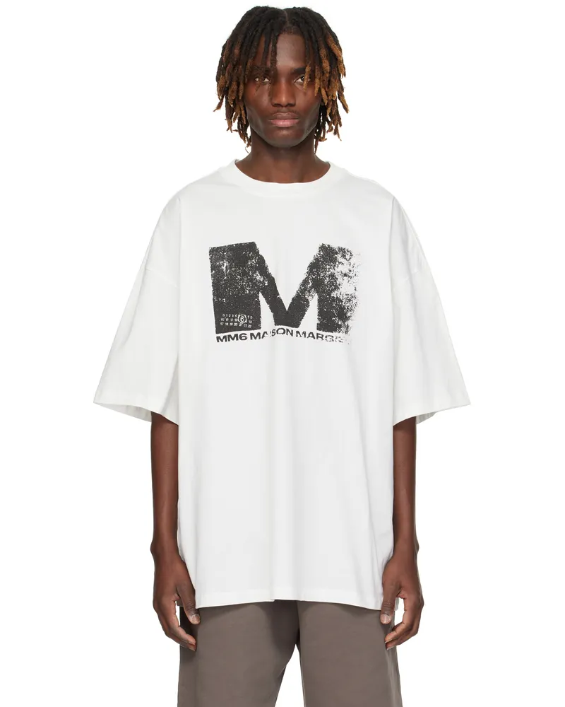 Maison Margiela White Graphic T-shirt 101