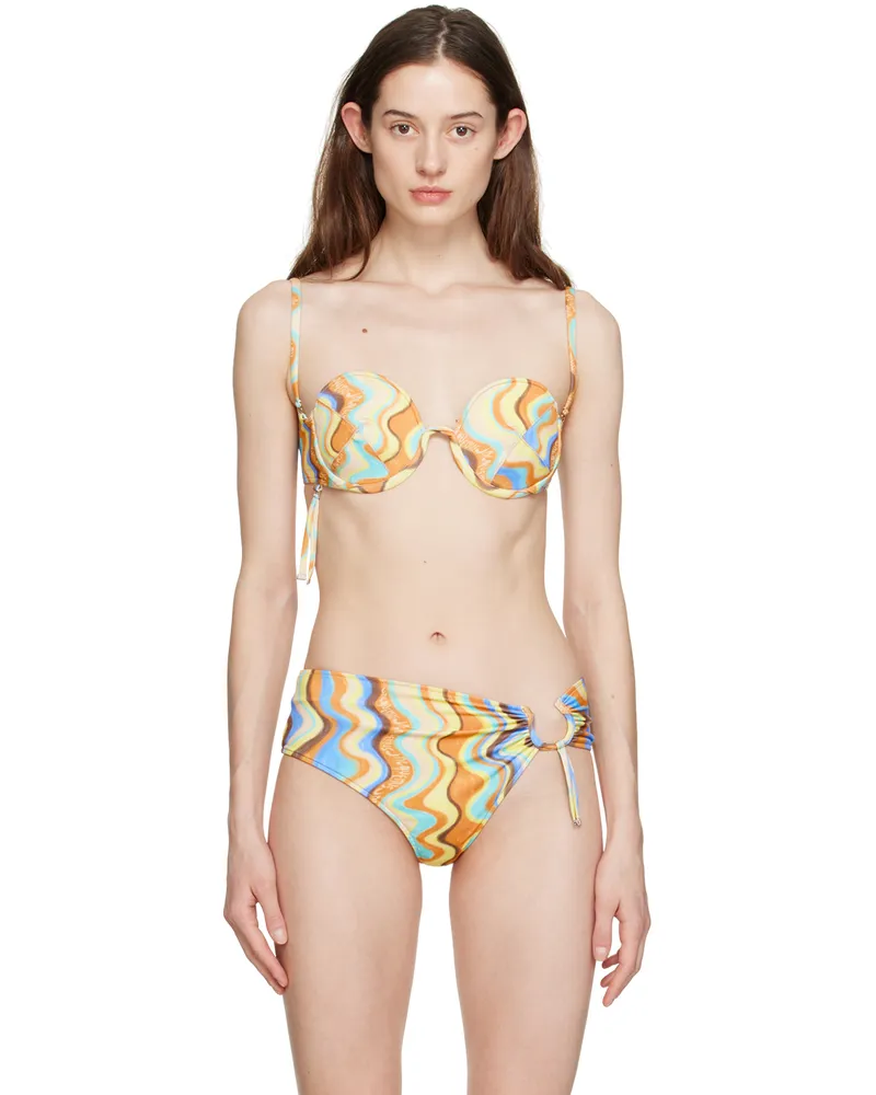 Jacquemus Multicolor Le Raphia 'Le Haut De Maillot Aouro' Bikini Top 1dl
