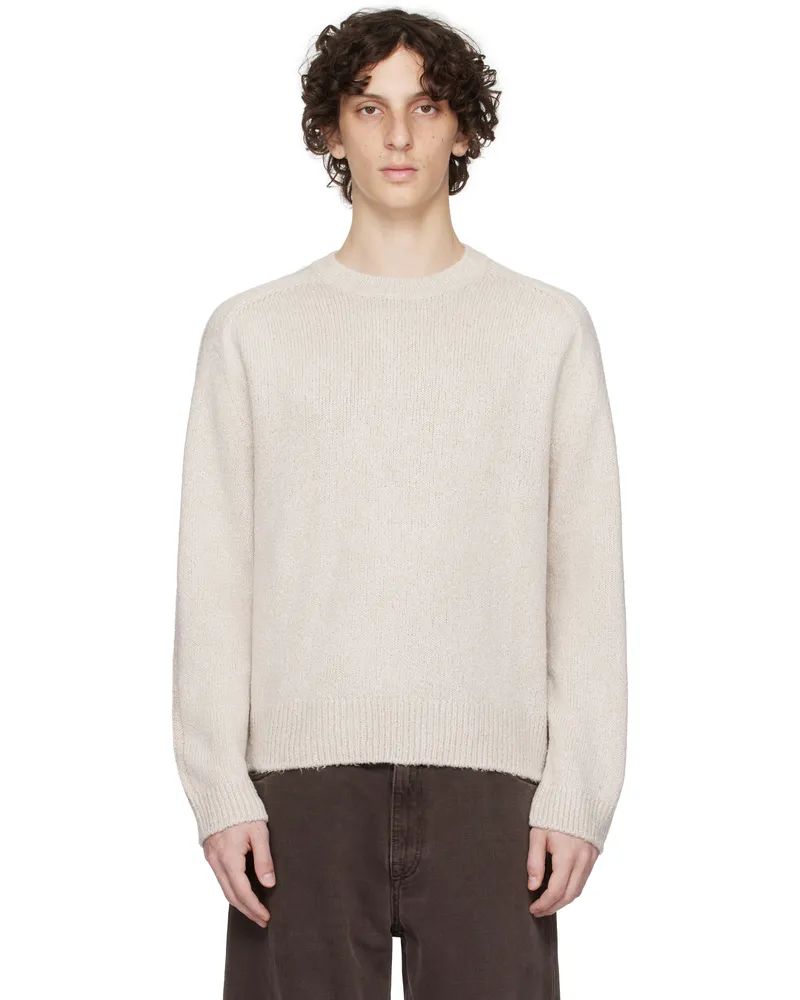 Our Legacy Off-White True Roundneck Sweater Oyster