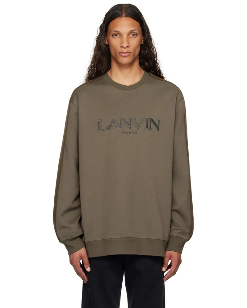 Lanvin Taupe Curb Side Sweatshirt 675
